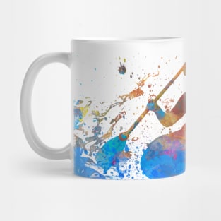 whitewater rafting-watercolor Mug